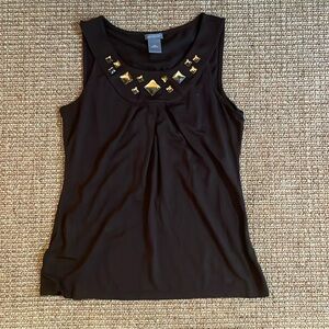 Ann Taylor Brown Tank Top XS